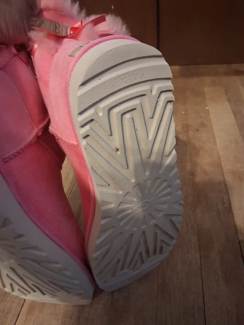 UGG Pink Bailey Bow Boots
